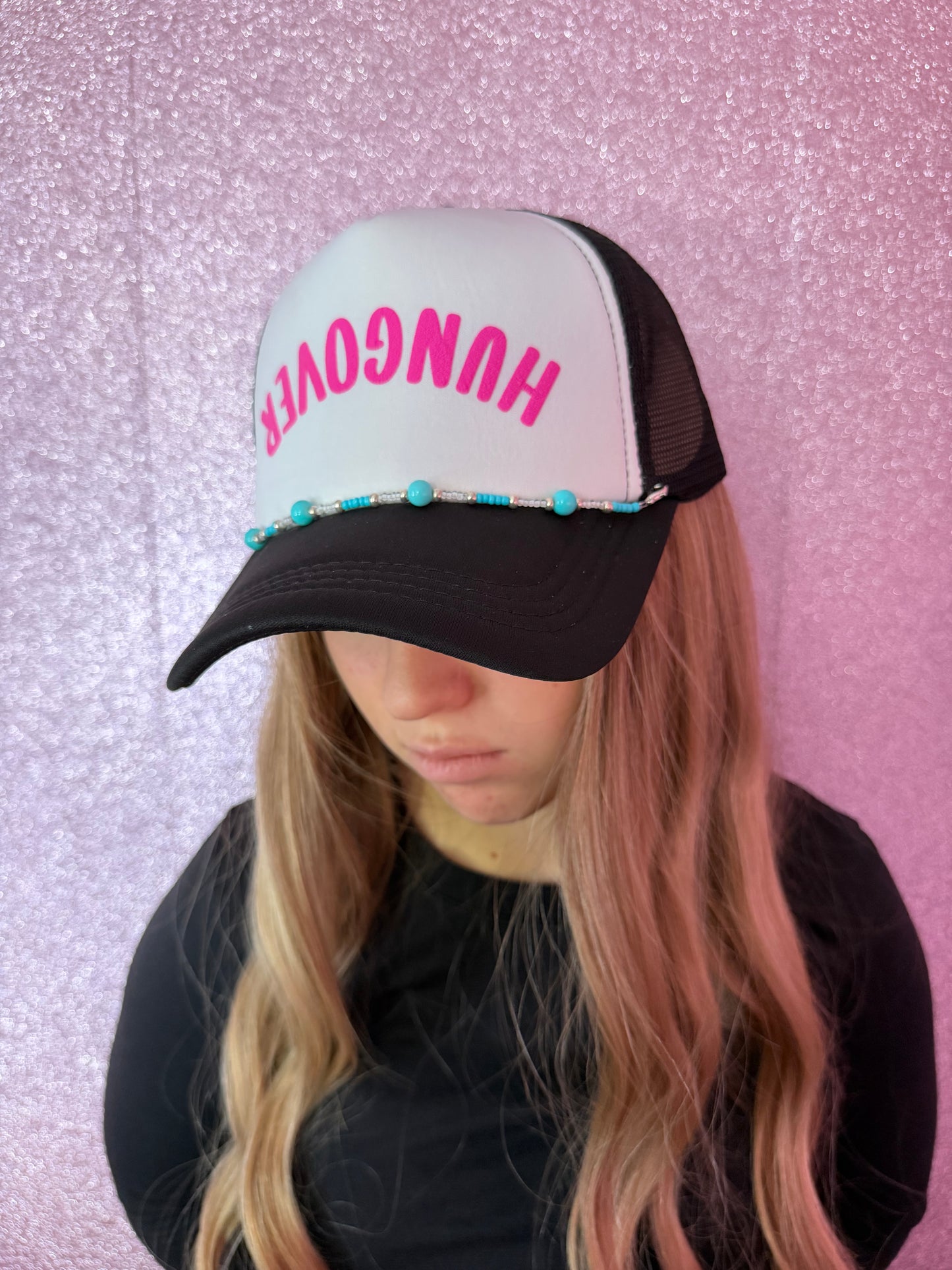 HUNGOVER Trucker Hat w/ Hat Chain